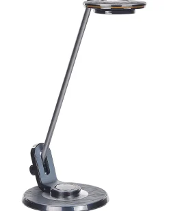 Beliani Led-Poytavalaisin Alumiini Usb-Portti Hopea/Musta Corvus Shop