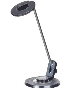 Beliani Led-Poytavalaisin Alumiini Usb-Portti Hopea/Musta Corvus Shop