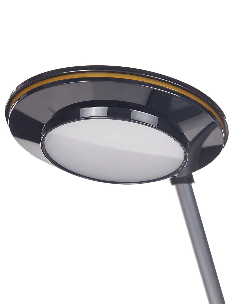 Beliani Led-Poytavalaisin Alumiini Usb-Portti Hopea/Musta Corvus Shop