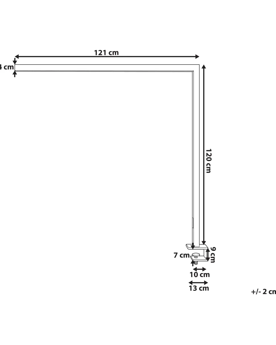 Beliani Led-Poytavalaisin Alumiini Hopea Octant Cheap