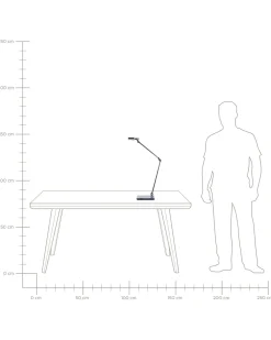 Beliani Led-Poytavalaisin Alumiini Musta Lacerta Hot