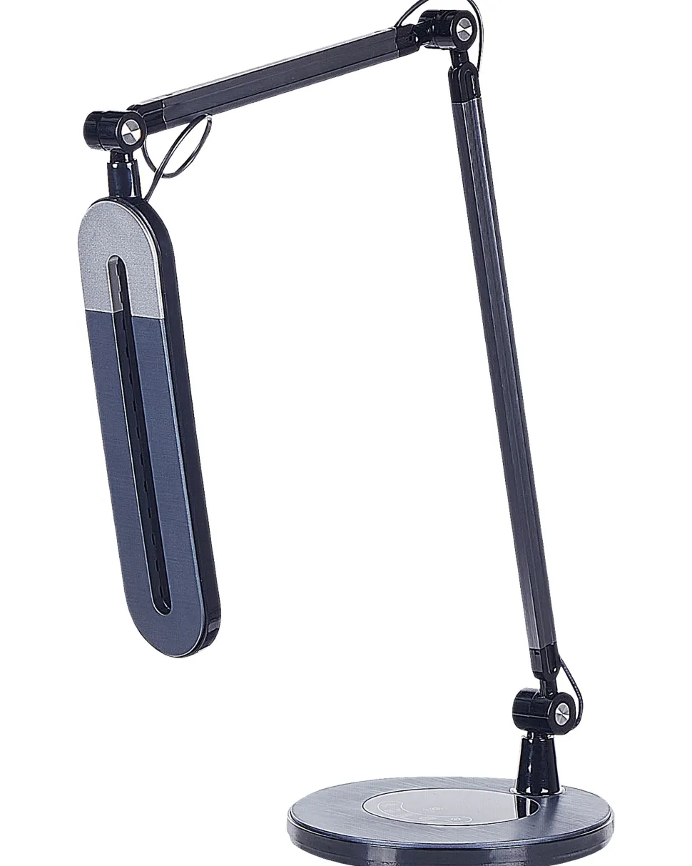 Beliani Led-Poytavalaisin Alumiini Musta Grus Cheap