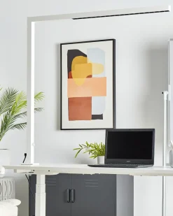 Beliani Led-Poytavalaisin Alumiini Valkoinen Volans Outlet