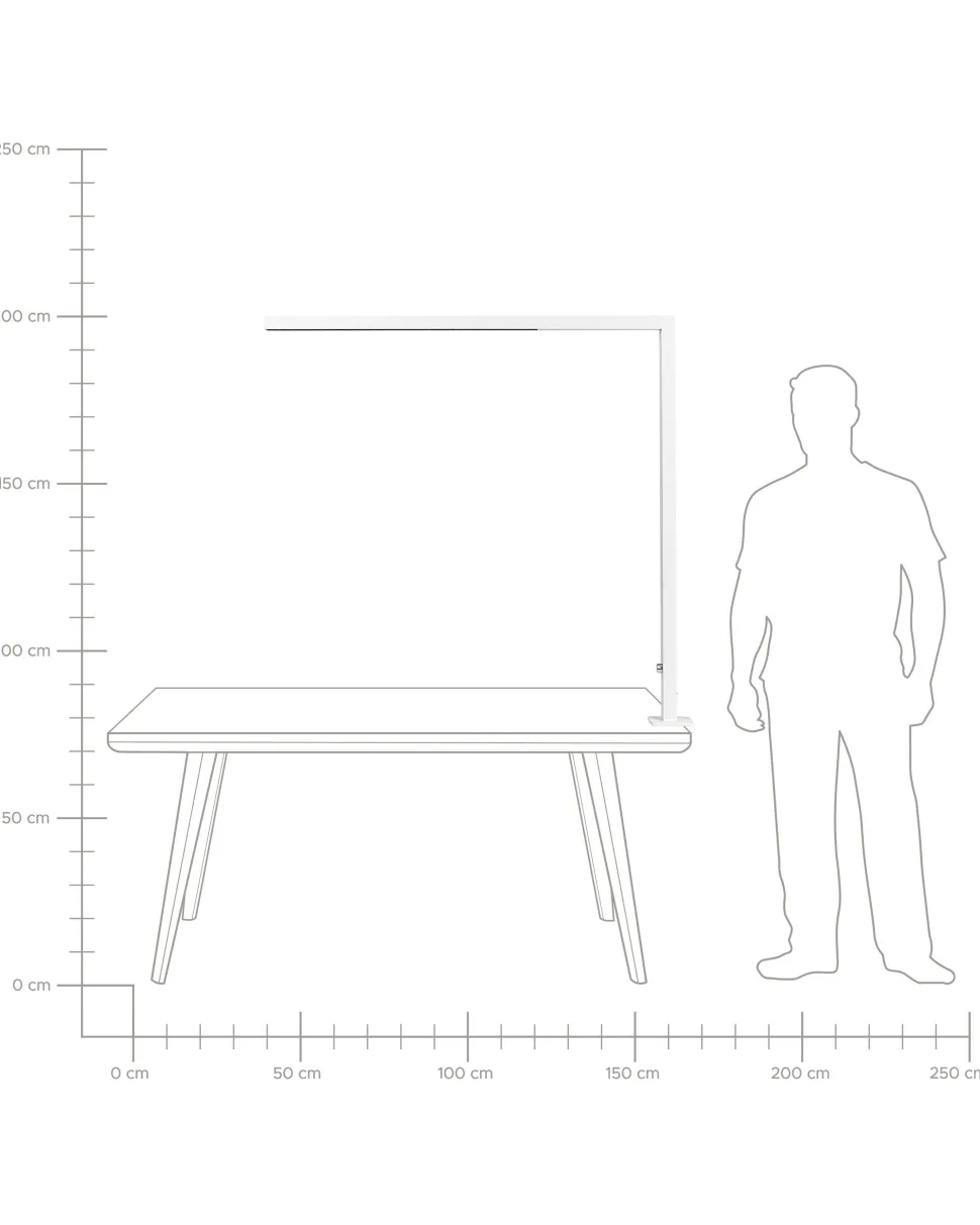 Beliani Led-Poytavalaisin Alumiini Valkoinen Volans Outlet