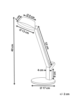 Beliani Led-Poytavalaisin Usb-Portti Messinki Chamaeleon Store