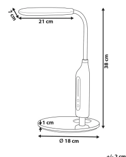 Beliani Led-Poytavalaisin Valkoinen Cygnus Store