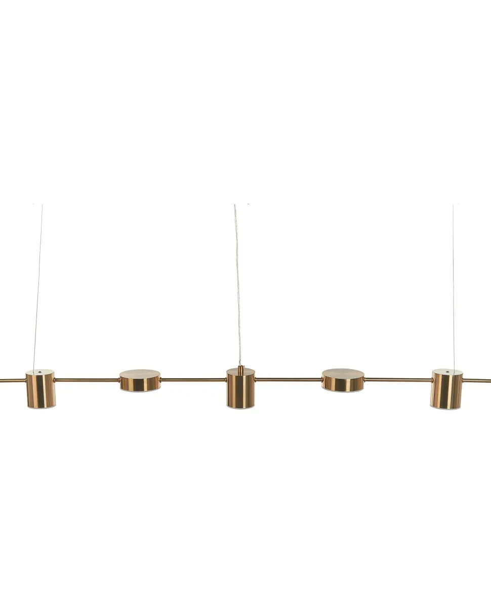Beliani Led-Riippuvalaisin 5 Polttimoa Alumiini Messinki Sestra Outlet