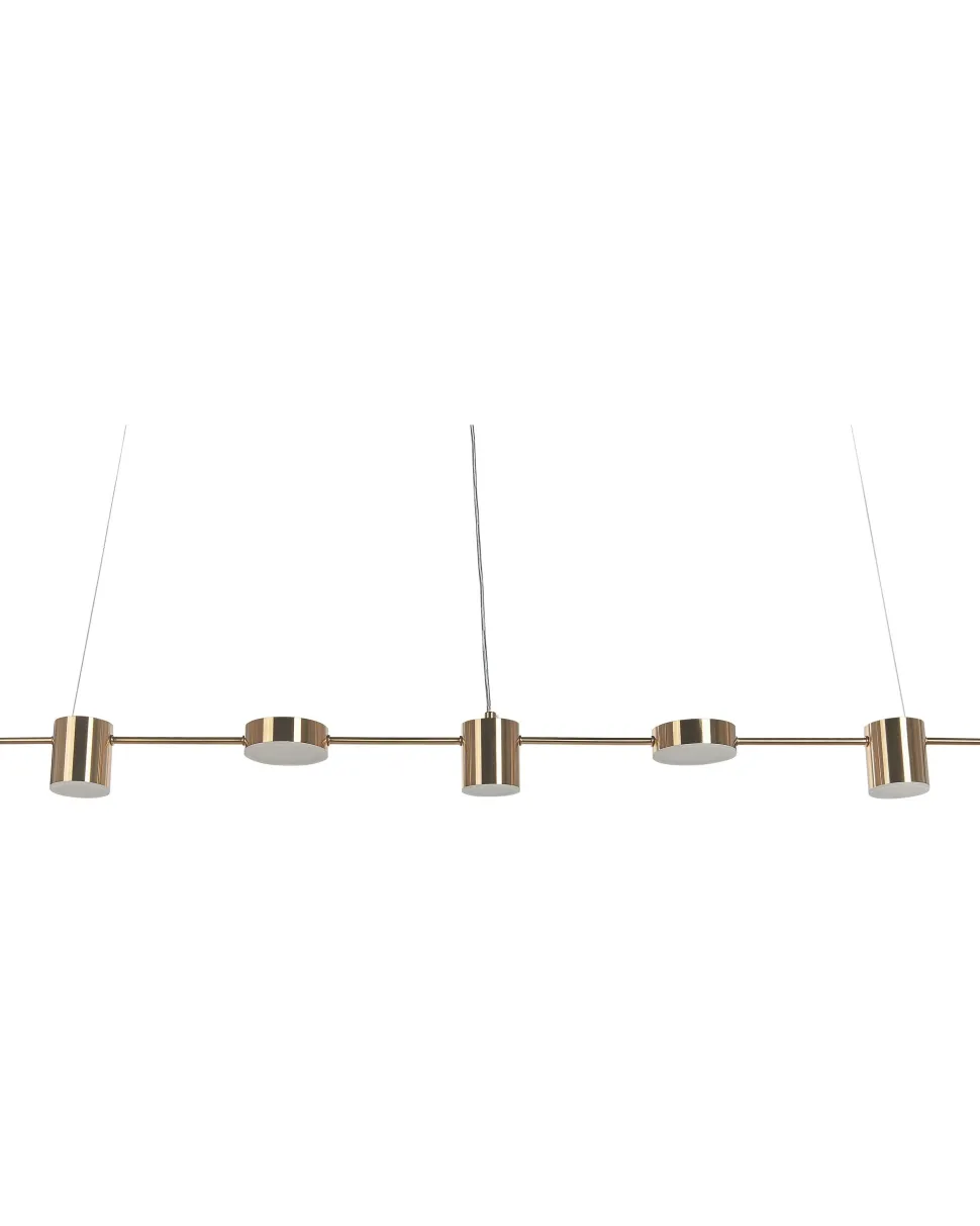 Beliani Led-Riippuvalaisin 5 Polttimoa Alumiini Messinki Sestra Outlet