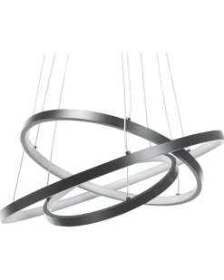 Beliani Led-Riippuvalaisin Alumiini Musta Atrek Cheap