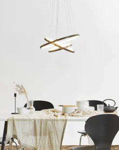 Beliani Led-Riippuvalaisin Alumiini Musta Atrek Cheap