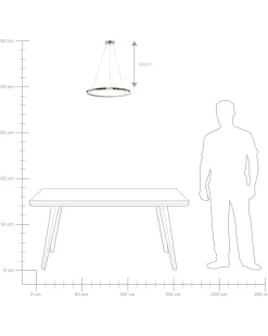 Beliani Led-Riippuvalaisin Alumiini Ruusukulta Jordan Discount