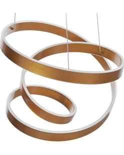 Beliani Led-Riippuvalaisin Alumiini Kulta Wanli Flash Sale