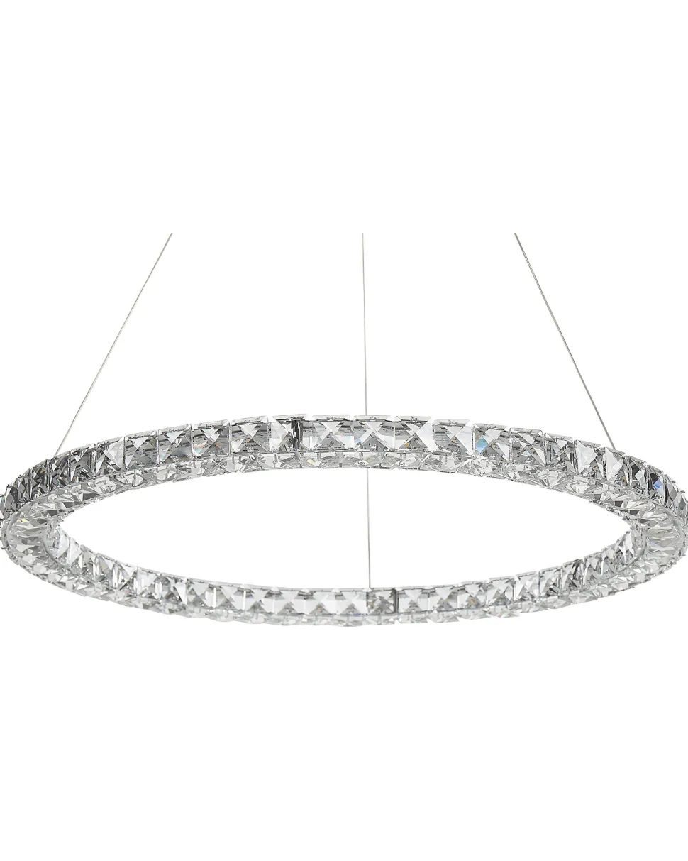 Beliani Led-Riippuvalaisin Kristalli Hopea Magat Store