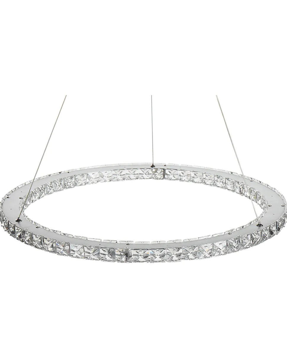 Beliani Led-Riippuvalaisin Kristalli Hopea Magat Store