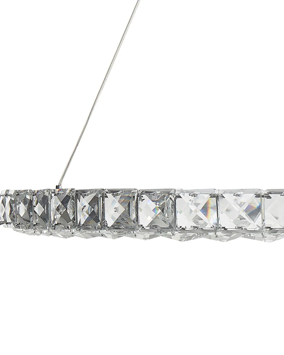 Beliani Led-Riippuvalaisin Kristalli Hopea Magat Store