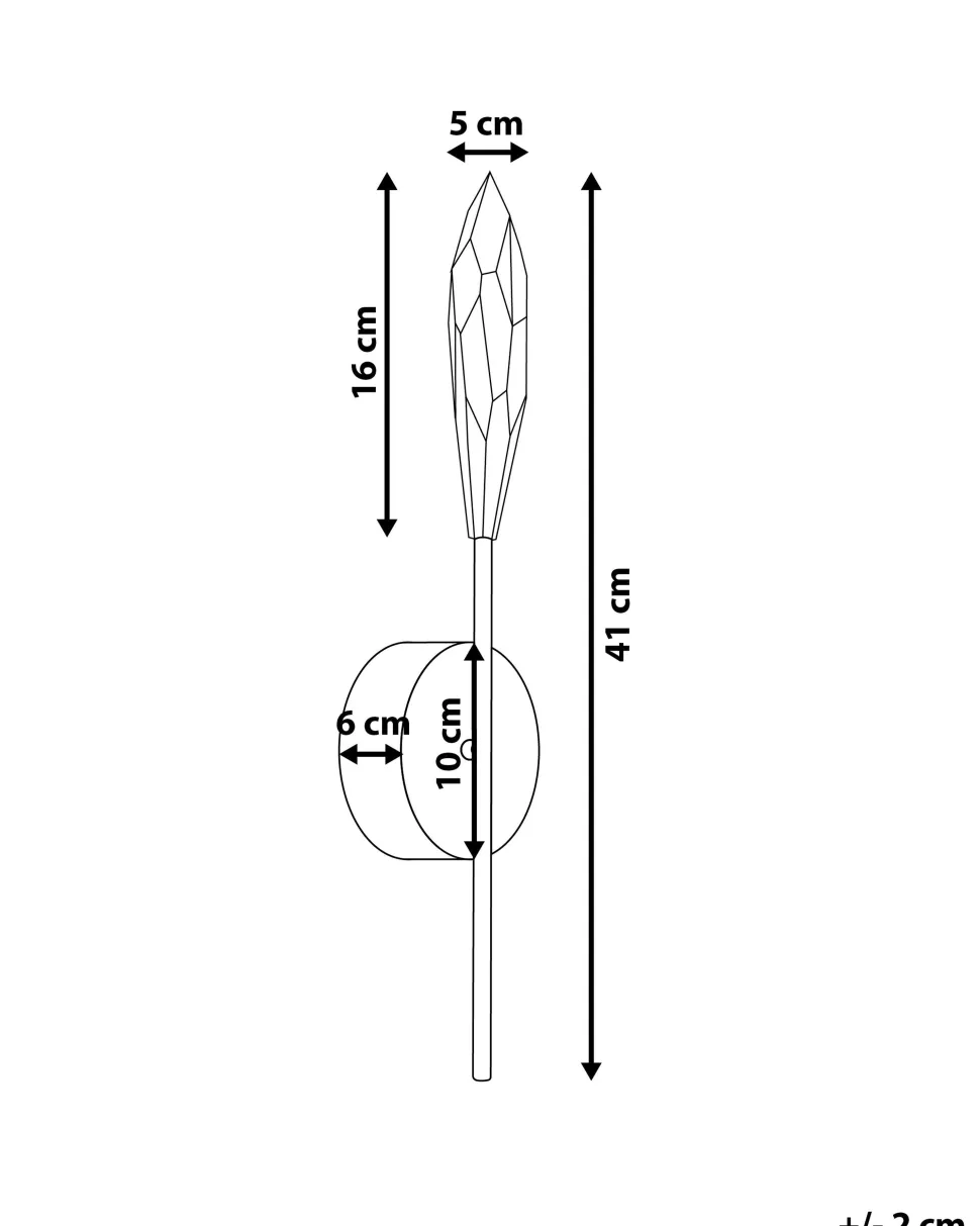 Beliani Led-Seinavalaisin Hopea Lukina Shop