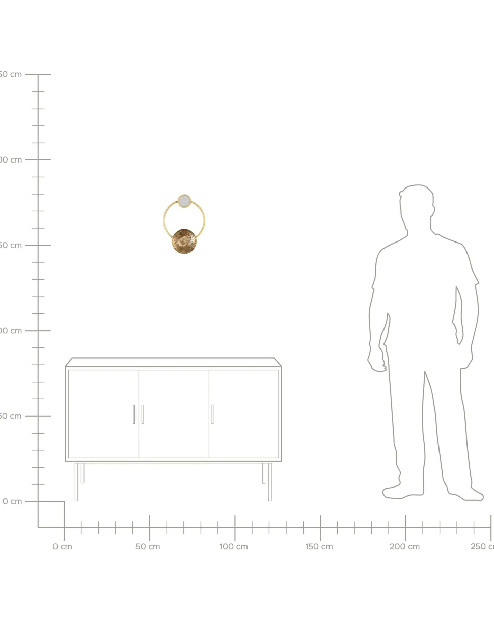 Beliani Led-Seinavalaisin Metalli Kulta Ponuga Online