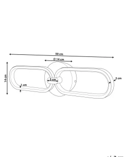 Beliani Led-Seinavalaisin Teras Kulta Krang Cheap