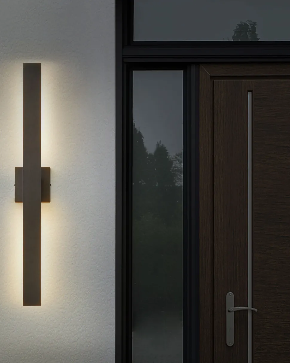 Beliani Led-Ulkoseinavalaisin Musta Melgam Shop