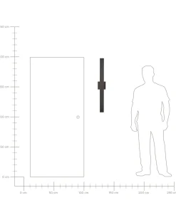 Beliani Led-Ulkoseinavalaisin Musta Melgam Shop