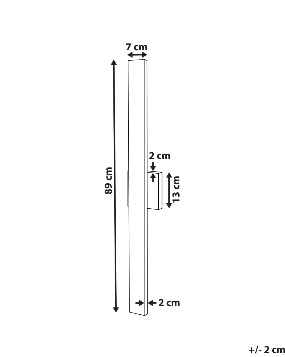 Beliani Led-Ulkoseinavalaisin Musta Melgam Shop