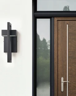 Beliani Led-Ulkoseinavalaisin Musta Kelty Hot