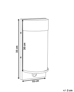 Beliani Led-Ulkoseinavalaisin Rauta Musta Pheppie Clearance