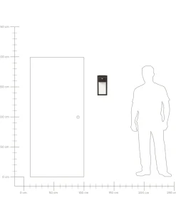 Beliani Led-Ulkoseinavalaisin Rauta Musta Elliot Outlet