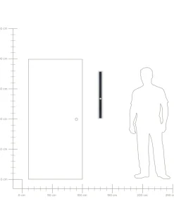 Beliani Led-Ulkoseinavalaisin Teras Musta 80 Cm Savane Cheap