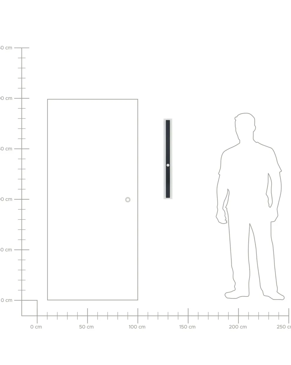 Beliani Led-Ulkoseinavalaisin Teras Musta 80 Cm Savane Cheap