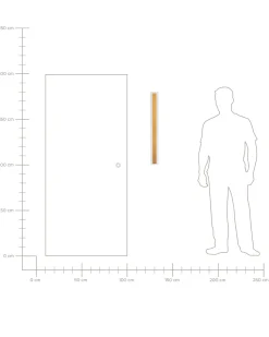 Beliani Led-Ulkoseinavalaisin Teras Kulta 80 Cm Rosalie Cheap