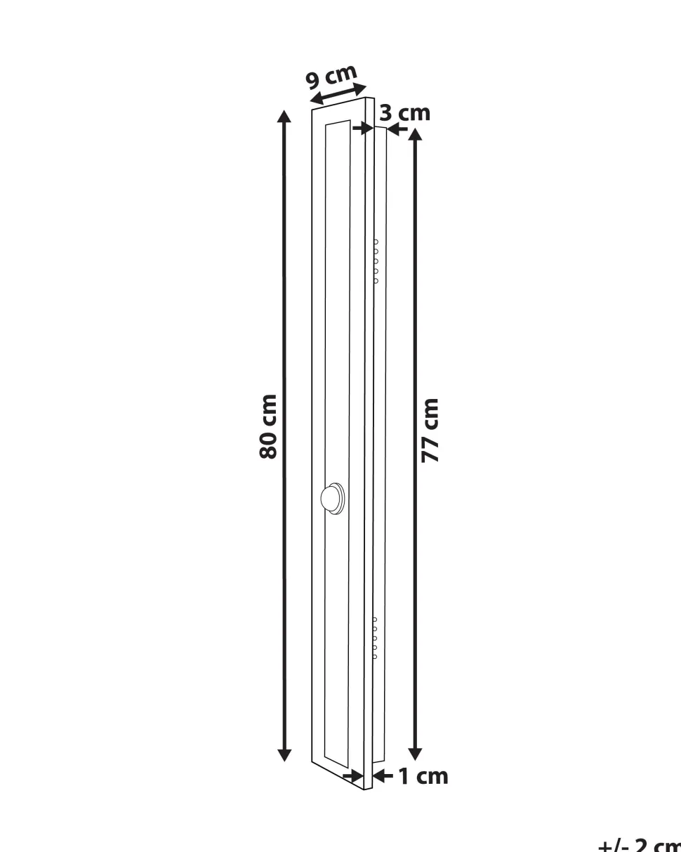 Beliani Led-Ulkoseinavalaisin Teras Kulta 80 Cm Rosalie Cheap