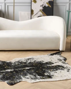 Beliani Lehman Tekotalja Taplat Musta/Valkoinen 150 X 200 Cm Bogong Best Sale