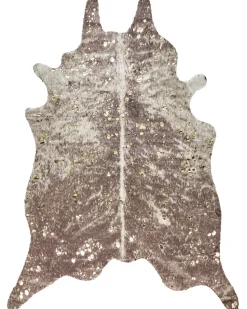 Beliani Lehman Tekotalja Taplat Ruskeanharmaa/Kulta 150 X 200 Cm Bogong Shop