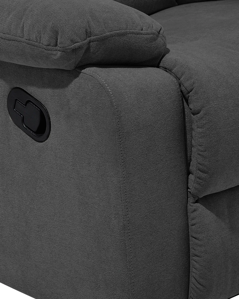 Beliani Lepotuoli Kankainen Tummanharmaa Bergen Clearance