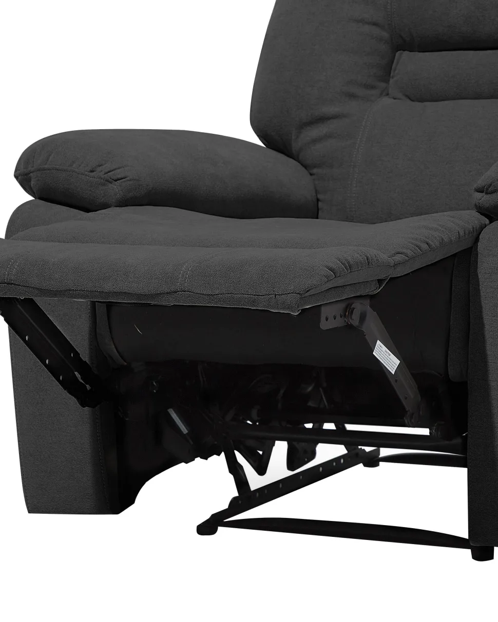 Beliani Lepotuoli Kankainen Tummanharmaa Bergen Clearance