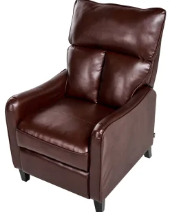 Beliani Lepotuoli Keinonahkainen Ruskea Royston Cheap