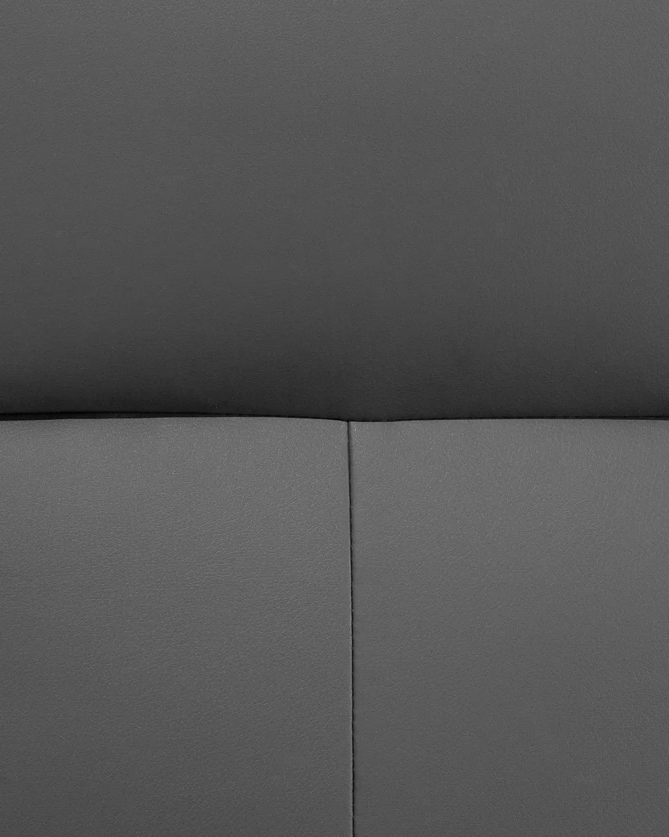 Beliani Lepotuoli Keinonahkainen Harmaa Prime Best