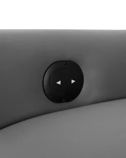 Beliani Lepotuoli Keinonahkainen Harmaa Prime Best