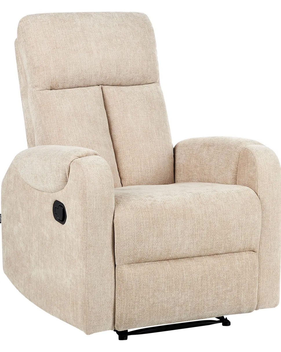 Beliani Lepotuoli Led-Valoilla Ja Usb-Portilla Beige Somero Outlet