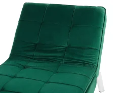 Beliani Lepotuoli Sametti Smaragdinvihrea Loiret New