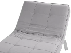 Beliani Lepotuoli Sametti Vaaleanharmaa Loiret Best Sale