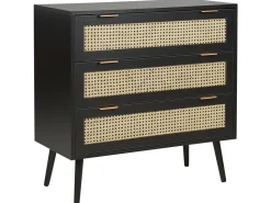 Beliani Lipasto 3 Laatikkoa Musta Opoco Sale