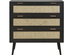 Beliani Lipasto 3 Laatikkoa Musta Opoco Sale