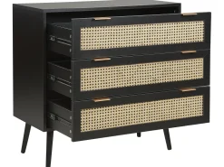 Beliani Lipasto 3 Laatikkoa Musta Opoco Sale