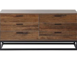 Beliani Lipasto 6 Laatikkoa Tumma Puu Delta Best Sale