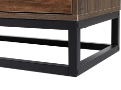 Beliani Lipasto 6 Laatikkoa Tumma Puu Delta Best Sale