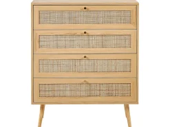 Beliani Lipasto 4 Laatikkoa Vaalea Puu Perote Discount