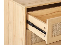 Beliani Lipasto 4 Laatikkoa Vaalea Puu Perote Discount