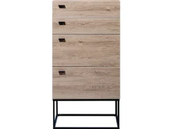 Beliani Lipasto 4 Laatikkoa Vaalea Puu Acra Best Sale